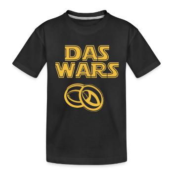 das wars - Kinder Premium Bio T-Shirt - Schwarz - Vorne