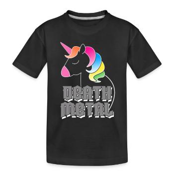 Death Metal Licorne - T-shirt bio Premium Enfant - noir - Devant
