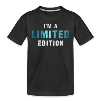 Je suis une édition limitée - T-shirt bio Premium Enfant - noir - Devant