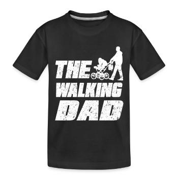 Le père de marche - T-shirt bio Premium Enfant - noir - Devant