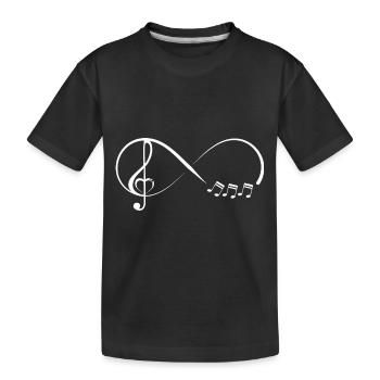 Musique Infinity cadeau - T-shirt bio Premium Enfant - noir - Devant