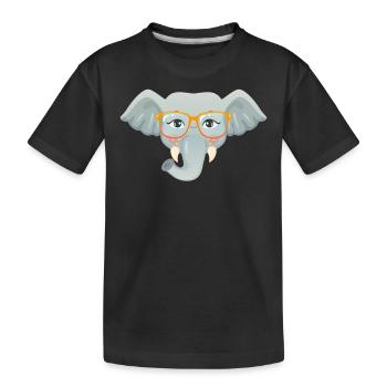 Geek Elephant - T-shirt bio Premium Enfant - noir - Devant