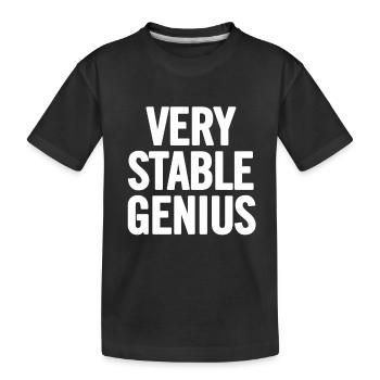 Very Stable Genius Blanc - T-shirt bio Premium Enfant - noir - Devant