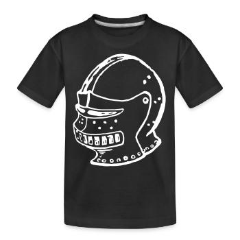 Knight helmet - Kids' Premium Organic T-Shirt - black - Front