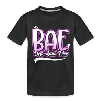 Meilleure tante de tous les temps - cadeau pour tante - T-shirt bio Premium Enfant - noir - Devant