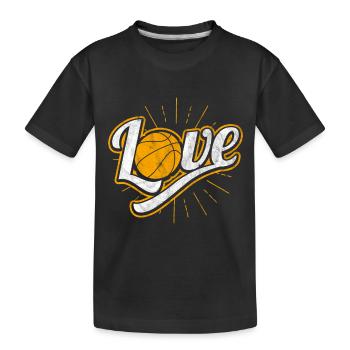 Cadeau pour joueur de basketball ou joueur - T-shirt bio Premium Enfant - noir - Devant