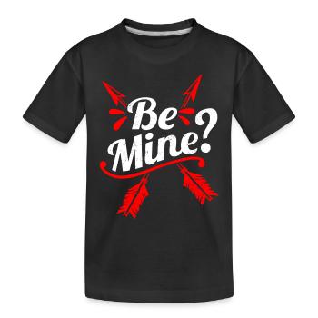 Magasin Serez-vous de la mine Saint-Valentin cadeau de conception - T-shirt bio Premium Enfant - noir - Devant