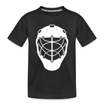 Hockey hockey gift hockey mask hockey games - Kids' Premium Organic T-Shirt - black - Front