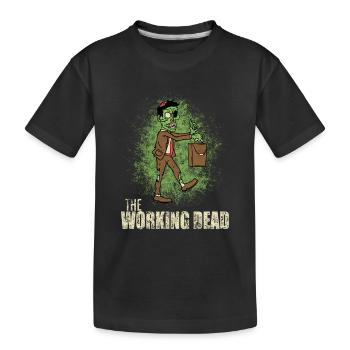 Morts / bourreau de travail / cadeaux de travail - T-shirt bio Premium Enfant - noir - Devant