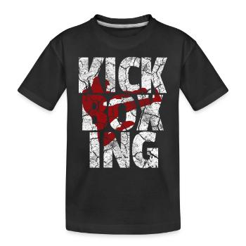 Kickboxing Kickboxer kickboxing lutte cadeau - T-shirt bio Premium Enfant - noir - Devant
