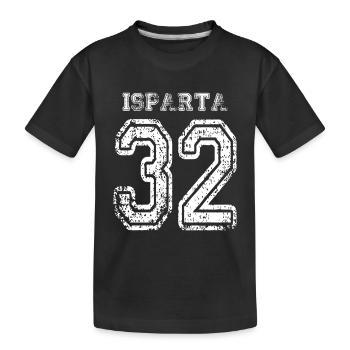 32 Isparta Turkish license plate as a gift - Kids' Premium Organic T-Shirt - black - Front