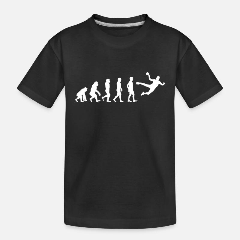 Evolution Handball Joueur de Handball Équipe - T-shirt bio Premium Enfant - noir