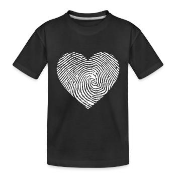 Daktyloscopy dactyloscopes Daktyloskopin police - Kids' Premium Organic T-Shirt - black - Front