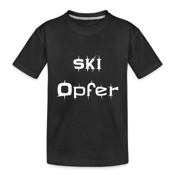 SKI Opfer - Kinder Premium Bio T-Shirt - Schwarz - Vorne