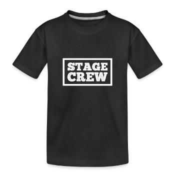 Stage Crew gift for Theatre Lovers - Kids' Premium Organic T-Shirt - black - Front