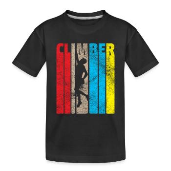 grimper grimpeur cadeau bouldering bouldering - T-shirt bio Premium Enfant - noir - Devant