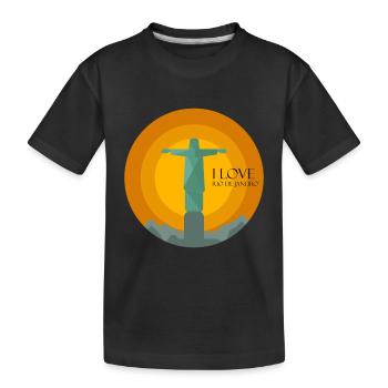 I love Rio de Janeiro - Kids' Premium Organic T-Shirt - black - Front