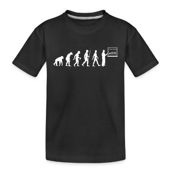 Teacher Evolution Teacher Professor Professor - Kids' Premium Organic T-Shirt - black - Front