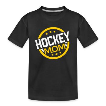 Hockey Mama - Kinder Premium Bio T-Shirt - Schwarz - Vorne