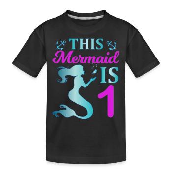 Cette sirène est un - T-shirt bio Premium Enfant - noir - Devant