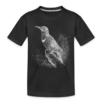Gift hummingbird bird bird owner birds - Kids' Premium Organic T-Shirt - black - Front