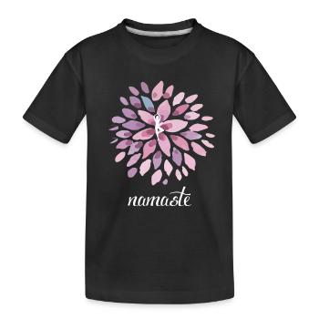 Yoga Lotus Flower Femme Namaste Balance Balance Studio - T-shirt bio Premium Enfant - noir - Devant