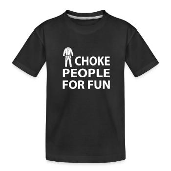 JJB - Je Choke GENS POUR LE PLAISIR T-SHIRT - T-shirt bio Premium Enfant - noir - Devant