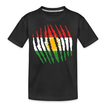 Claw Klaue Heimat Herkunft kurdistan kurde png - Kinder Premium Bio T-Shirt - Schwarz - Vorne