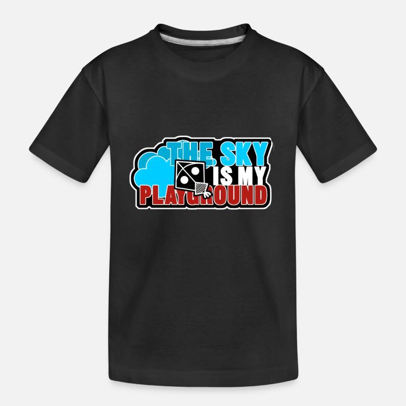 le ciel est mon terrain de jeu - T-shirt bio Premium Enfant - noir