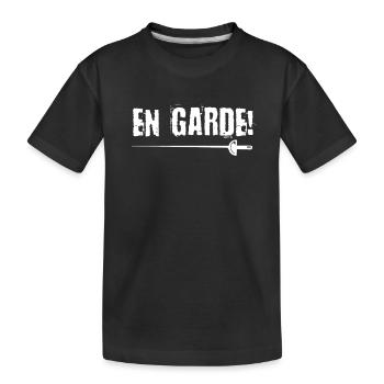 En Garde T-shirt clôture cadeau - T-shirt bio Premium Enfant - noir - Devant