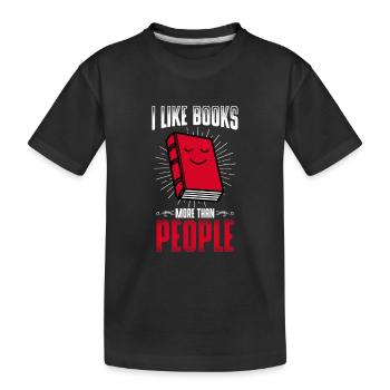 Livre Livres-cadeaux - T-shirt bio Premium Enfant - noir - Devant