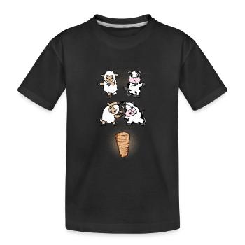 Lamb et fusion de veau pour Doner - T-shirt bio Premium Enfant - noir - Devant