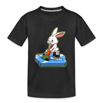 J'adore Hockey Joyeuses Pâques cadeau - T-shirt bio Premium Enfant - noir - Devant