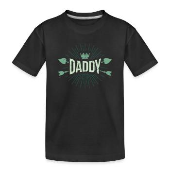 Papa - père - papa - T-shirt bio Premium Enfant - noir - Devant