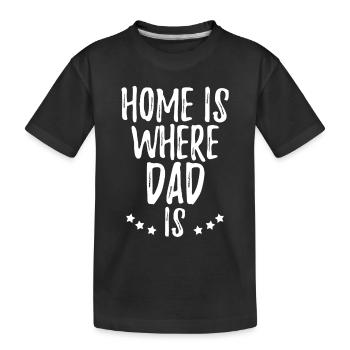 Fête des Pères - T-shirt bio Premium Enfant - noir - Devant
