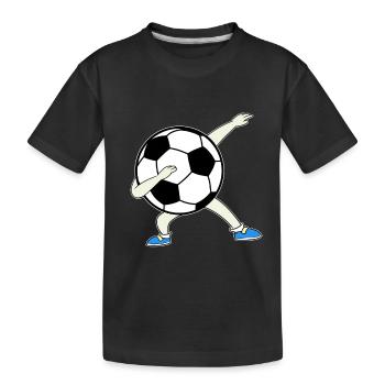 Dabbing Dab Fußball Ball Spieler Spiel Sport Elf - Kinder Premium Bio T-Shirt - Schwarz - Vorne