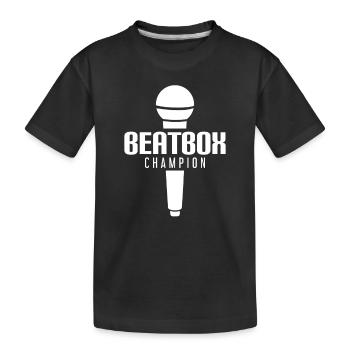 Beat box, Champion, Music, Sound, Contest, Winner - Kinder Premium Bio T-Shirt - Schwarz - Vorne