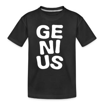 Genius - génie - talent - intelligent - T-shirt bio Premium Enfant - noir - Devant
