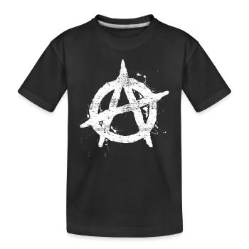 Anarchy Cool - Kids' Premium Organic T-Shirt - black - Front