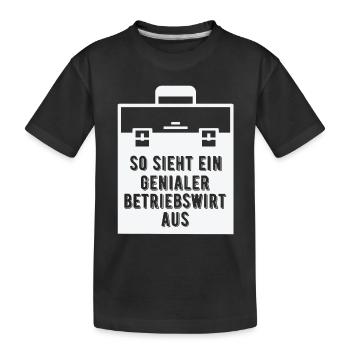 Betriebswirte sind genial - Kinder Premium Bio T-Shirt - Schwarz - Vorne