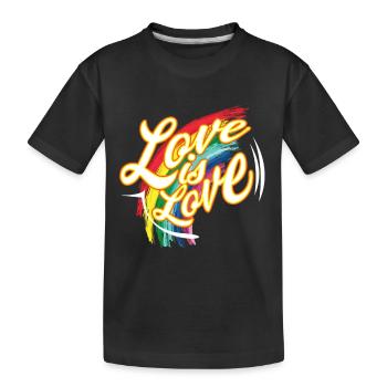 L'amour de T-shirt de CSD est amour - T-shirt bio Premium Enfant - noir - Devant