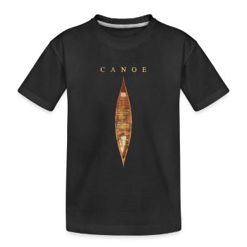 J'aime l'équipe Canoe Canoe Gift Canoe - T-shirt bio Premium Enfant - noir - Devant