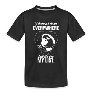Reisen Sprüche Strand Reiselust Urlaub Reisender - Kinder Premium Bio T-Shirt - Schwarz - Vorne