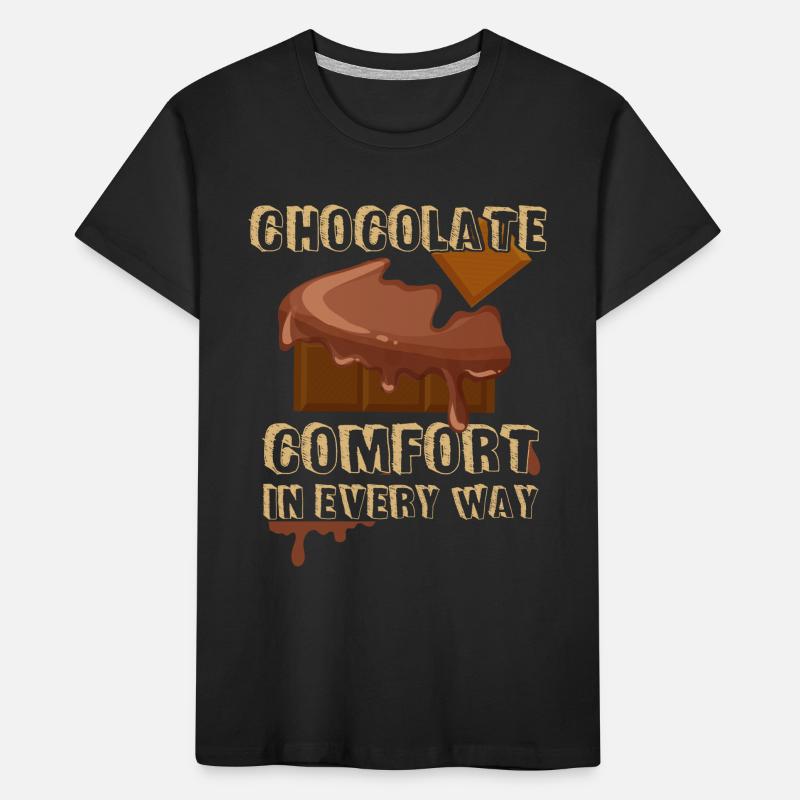 Chocolat - consolation - snacking - délicieux - chocolat T-shirt bio Premium Enfant