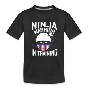 Ninja Warrior in Training - tough fighter - T-shirt bio Premium Enfant - noir - Devant