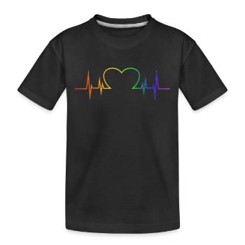 LGBT Gay Gay Lesbiennes Lesbiennes Fun Pride - T-shirt bio Premium Enfant - noir - Devant