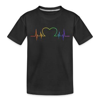 LGBT Gay Gay Lesbiennes Lesbiennes Fun Pride - T-shirt bio Premium Enfant - noir - Devant