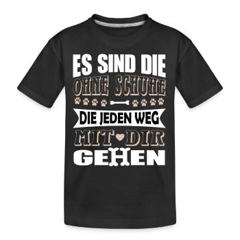 Hund Labrador Agility Tierschutz Tierfreund - Kinder Premium Bio T-Shirt - Schwarz - Vorne