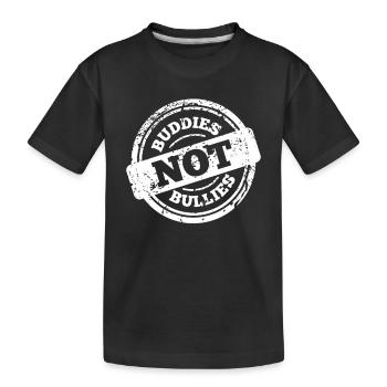 Buddies not Bullies - anti bullying awareness - T-shirt bio Premium Enfant - noir - Devant