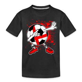 ENGLAND Fußball Nationalmannschaft WM - Kinder Premium Bio T-Shirt - Schwarz - Vorne